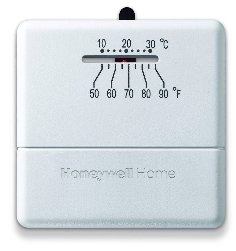 lot 1084 image: Honeywell CT30A1005 Standard Manual Economy Thermostat, Almond, 0.6 - Retail $16