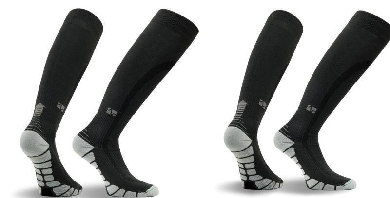lot 1082 image: Vitalsox Silver Drystat Graduated Compression Socks (2 Pack), FuseFuse, X-Small - Retail $28