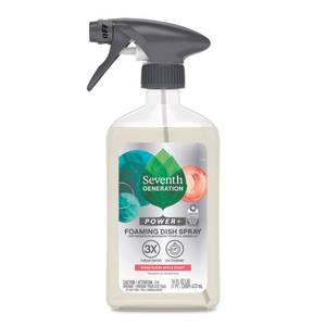 lot 1052 image: Seventh Generation Power Foaming Dish Spray Dishwashing soap Honey Crisp Apple Cuts Grease 16 oz - Retail $12
