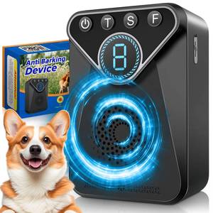 lot 1079 image: Anti Barking Device for Dogs, Ultrasonic Dog Bark Deterrent Device with 9 Modes 33 FT Range, Rechargeable Barking Control, Safe&Humane Dog Barking Deterrent Devices Barking Silencer for Indoor&Outdoor - Retail $62