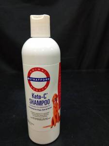 lot 1080 image: Stratford Keto-C Medicated Shampoo for Dogs, Cats and Horses, Cucumber Melon Scent, 8 oz by Stratford - Retail $35