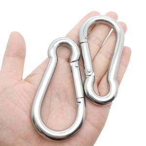 lot 1113 image: MYYZMY 4 Inch Spring Snap Hook, 304 Stainless Steel Light Duty Clip 2 Pack - Retail $14