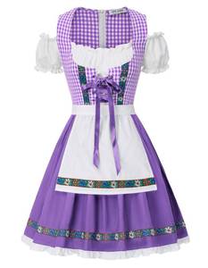 lot 1137 image: Women Dirndl Dresses, German Bavarian Oktoberfest Outfit, Beer Maid Costume - Retail $50