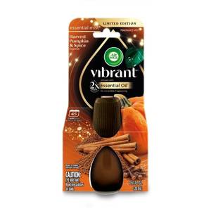 lot 1143 image: Air Wick Essential Mist Refill, Warm Apple & Cinnamon Fall Scent, Essential Oils Diffuser, Air Freshener, 1ct - Retail $18