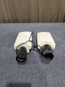 lot 543 image: Axis P1144 Box Camera Pair with Lenses
