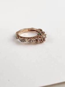 lot 123 image: Sterling Silver 925 Ring with Green Stone