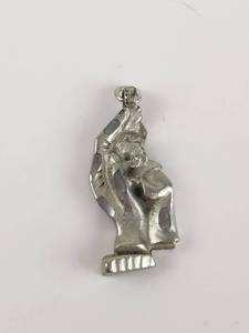 lot 187 image: Pewter Religious Charm Pendant Figurine