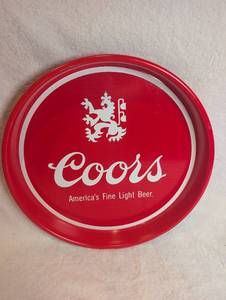 Coors America's Fine Light Beer Metal Serving Tray&nbsp;