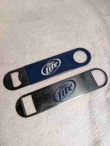 lot 1002 image: Miller Lite Bottle Openers - 2 ct