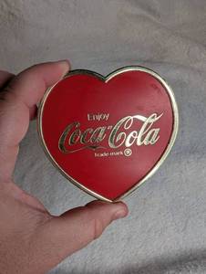 lot 1007 image: Coca-Cola Heart-Shaped Mirror