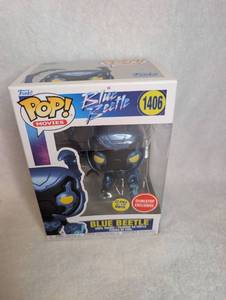 lot 2505 image: Funko Pop Movies Blue Beetle 1406 GameStop Exclusive Vinyl Figure