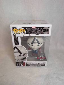 lot 2510 image: Funko Pop Marvel Venom Poison Captain America 856 Special Edition