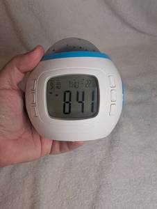 lot 4001 image: Digital Clock Projector with Star Light Display Blue White