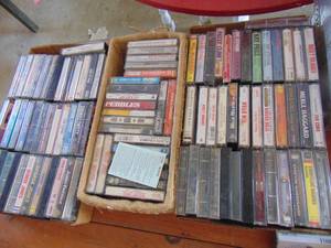 lot 3876 image: Huge Selection of CDs and Cassette Tapes -