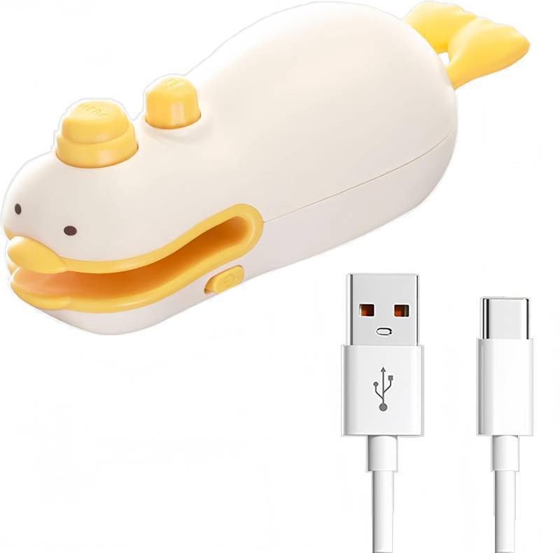 lot 2945 image: 2-in-1 Mini Bag Sealer, Sealer and Cutter Heat Seal, Magnetic and Hanging USB Rechargeable Sealer, Cute and Practical Kitchen Gadgets for Snacks Chips Candy and Other Plastic Bag Sealing