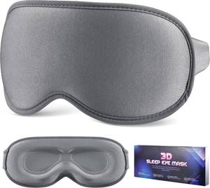 lot 34554 image: Sleep Mask for Side Sleeper Women Men, Eye Mask for Sleeping Light Blocking, 3D Contoured Cup Sleeping Mask, Soft Breathable Sleep Eye Mask with Adjustable Elastic Strap for Travel