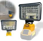 Cordless LED Work Light for 20V Battery, 60W 4500ML LED Wide Beam Flood Light with USB and Type C Charging Port Light for Emergency, Workshop, Garage.(No Battery) (60 Kilowatt Hours)