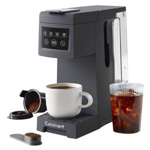 lot 34121 image: Cuisinart Single Cup Hot & Cold Brew Coffee Maker, 48 oz, Gray