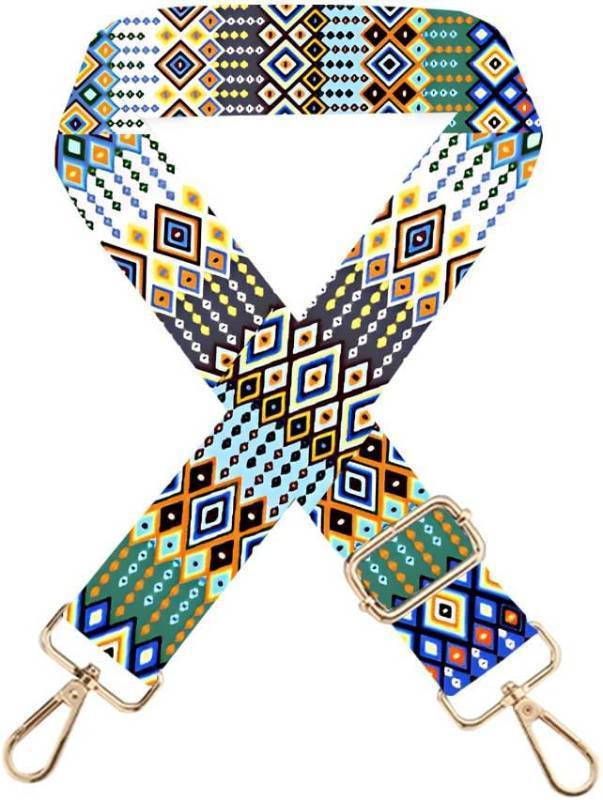 lot 78844 image: Adjustable Replacement Bag Strap 55.1 x 2 Inch Diamond Geometric Pattern