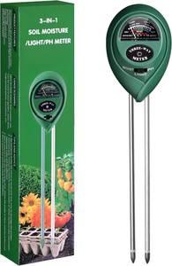 lot 35114 image: iPower Soil Meter, 3-in-1 Plant Moisture Light PH Tester for Gardening, Farming, Indoor & Outdoor Use