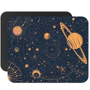 lot 8848 image: Celestial Map Mouse Pad - Starry Sky and Planetary Mouse Mat Design - Non-Slip Rubber Base - 9.5 x 7.9 x 0.12 Inches Mousepad for Home and Office