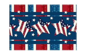 lot 8994 image: American Flag Placemats, Patriotic Linen Placemats for 4th of July, Memorial Day, Veterans Day, Red White and Blue Home Decor, Kitchen Table Decor
