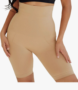 lot 8997 image: High Waisted Women Tummy Control Shapewear Thigh Saver - Boy Shorts Underwear for Women Spandex Boyshorts-Small