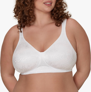 lot 8999 image: Playtex Womens Wireless Bra, 18 Hour Plus-Size Bras Available, Ultimate Lift, Moisture-Wicking, Single 38B