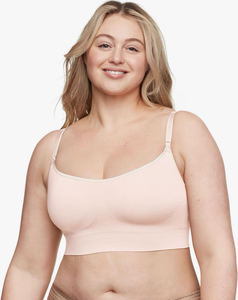 lot 9000 image: Warners Blissful Benefits Womens Dig-Free Comfort Band with Seamless Stretch Wireless Lightly Lined Comfort Bra Small