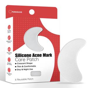 lot 10536 image: Clear Acne Mark Care Patch for Face - Crescent Shape Scar Care Sheet for Acne Marks, Smooth Skin Look, Gentle & Comfortable Wear, Invisible Thin Design for Day & Night Use, 6 Pack