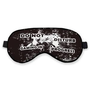 lot 10572 image: Kdqua Kids Sleep Mask for Boys, Teens, Girls - Gamer Eye Mask, Silk Blackout for Sleeping, Black White Progress Game Theme, Adjustable Strap, Soft Lightweight