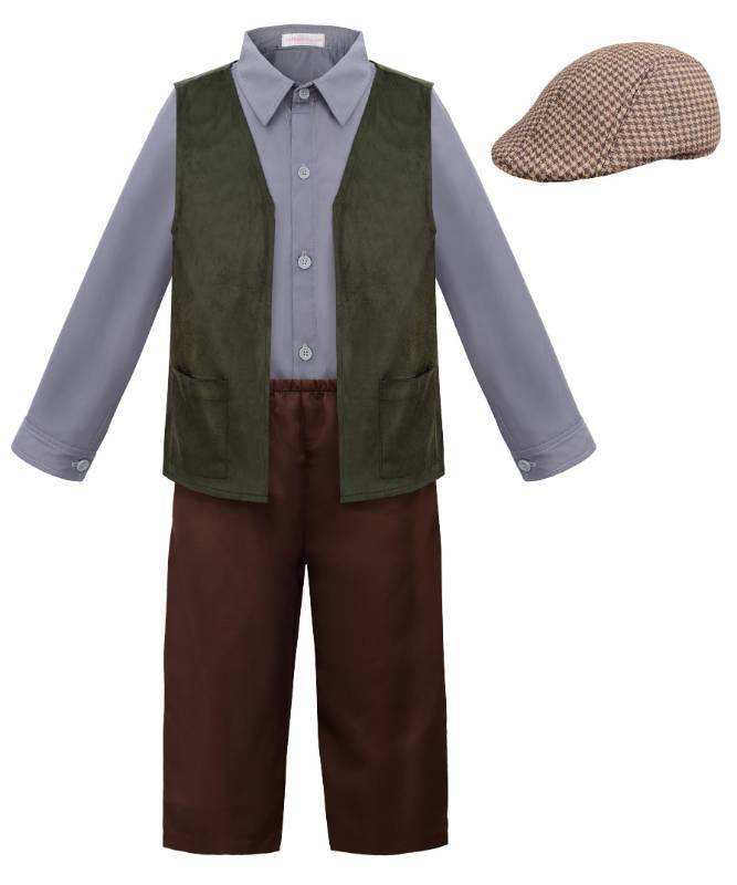 lot 10274 image: ReliBeauty Kids Colonial Costume Boys Victorian Costume for Boys 140