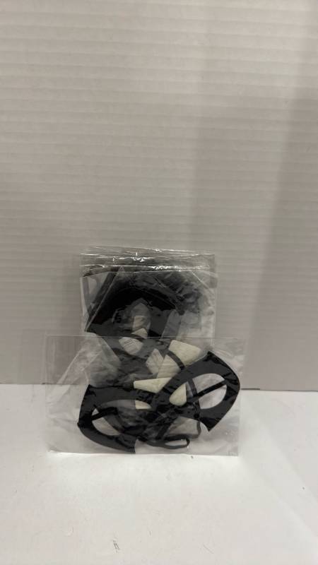lot 10322 image: Black Eye Mask with Elastic Strap 2-Pack