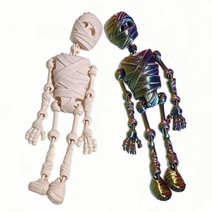lot 10352 image: Mummy Magnets for Fridge, 3D Printed Mummy Magnet, Funny Magnetlc Mummy Fridge Magnets with Movable Joints, Halloween Magnetic Mummy Decoration