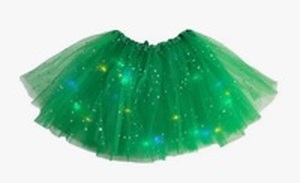 lot 10386 image: Mardi Gras Creations Light Up Tutus de green