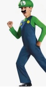 lot 10408 image: Disguise Luigi Deluxe Child Costume  -Size Large