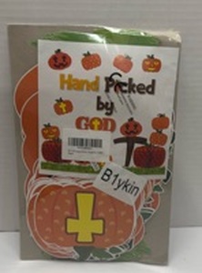 lot 110486 image: Hand Picked by God Pumpkin Honeycomb Decorations 10-Piece Set