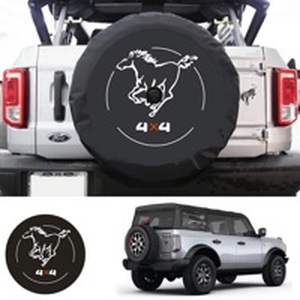 lot 10644 image: Aolowewin Spare Tire Cover with Camera Hole for Ford Bronco, Galloper 4X4