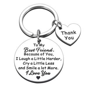 lot 10683 image: XPENMULBOJA Friendship Gifts for Best Friend Mother Day Gift for Friends Sentimental Gift for Women Birthday Gifts for Best Friends, Thank You Gift for Friend Coworker Bestie Sister Keychain Gift