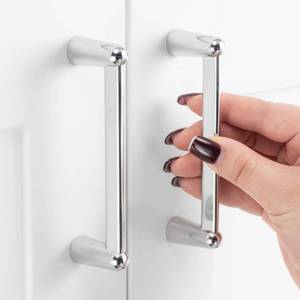 lot 10712 image: ASKANO 3-34 Inch Hole Centers, Polished Chrome Bell Foot Kitchen Cabinet Pull Handle ZP2301  Pack of 10, Solid Hardware for Drawer, Dresser, Bathroom, Vanity, Furniture Door, Cupboard, 3.8