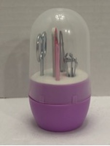 lot 10714 image: Manicure Set with Dome Display Case