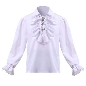 lot 10752 image: GRACEART Boys Medieval Pirate Shirt Renaissance Colonial Shirt for Kids white 2T to 16 Years