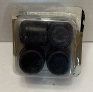 lot 107648 image: Round Leg Tip Caps 4-Pack Black