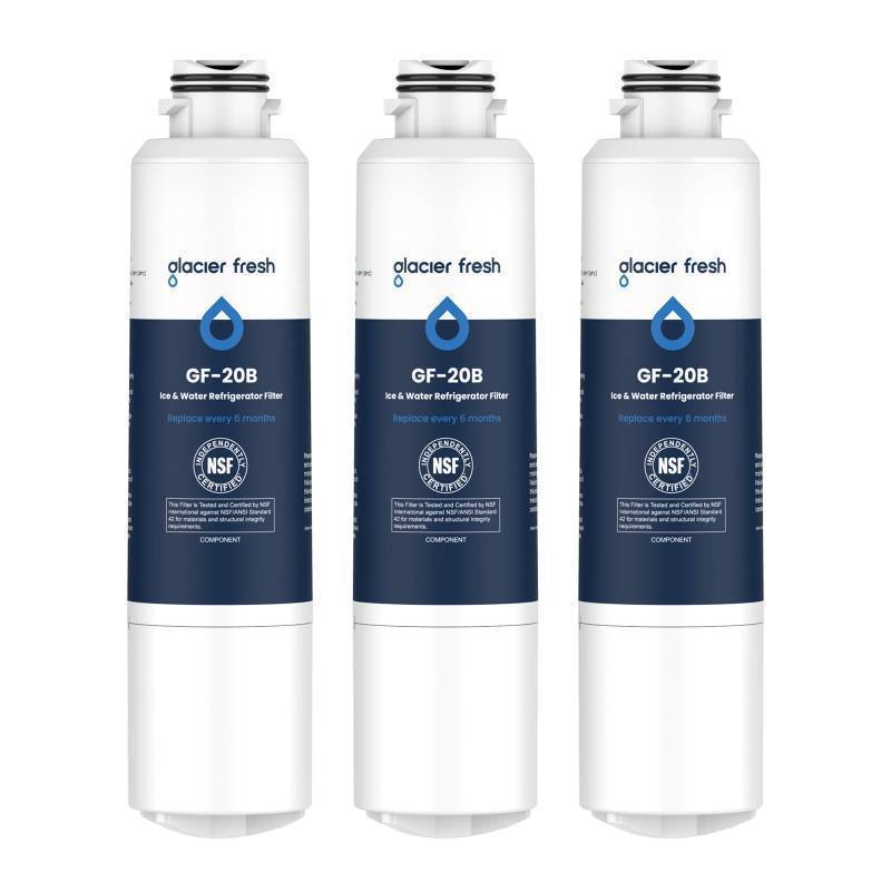 lot 18894 image: GLACIER FRESH Replacement for Samsung Water Filter Da29-00020b 3 Pack - Retail $25