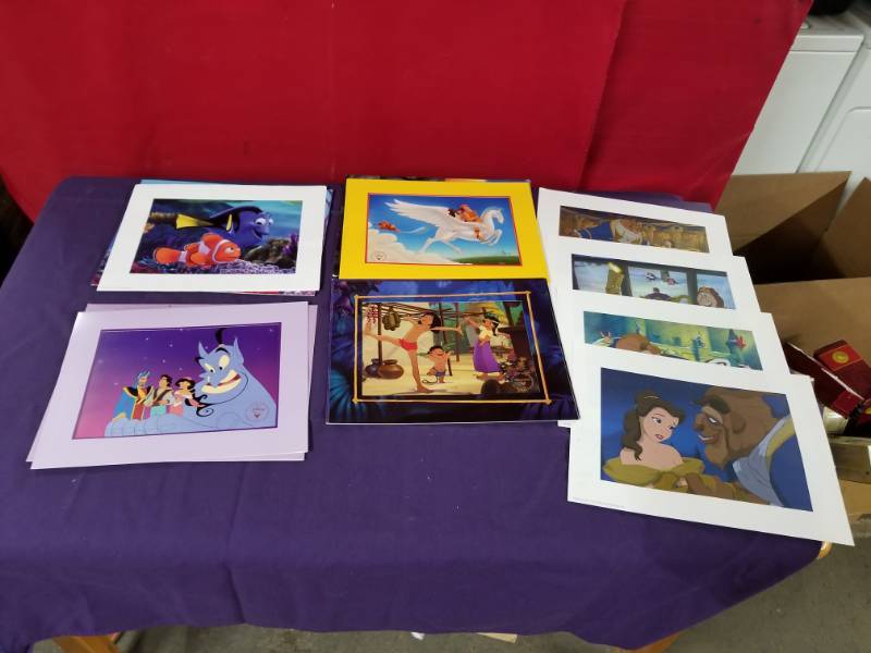 lot 2440 image: Collection of Disney Lithographs