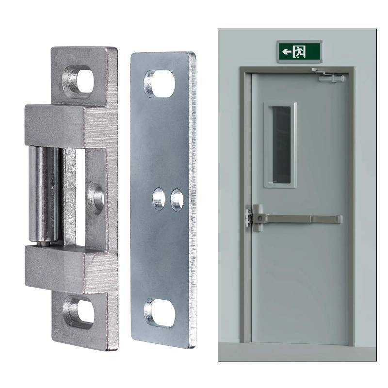 lot 60149 image: MOSECYOU Fire Rated Rim Strike for Panic Exit Device, Surface Roller Strike Plate for PushCross Bar, Universal Striker for StorefrontCommercialHousehold Emergency Exit Door