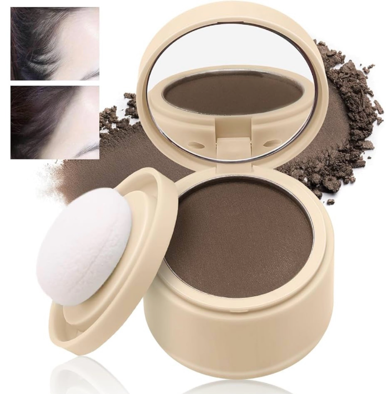 lot 7090 image: AFGHOUZ Hairline Powder, Root Cover Up Hair Shadow Powder, Waterproof Hair Line Filler Makeup for Thinning Hair, Conceal Gray Hair Loss