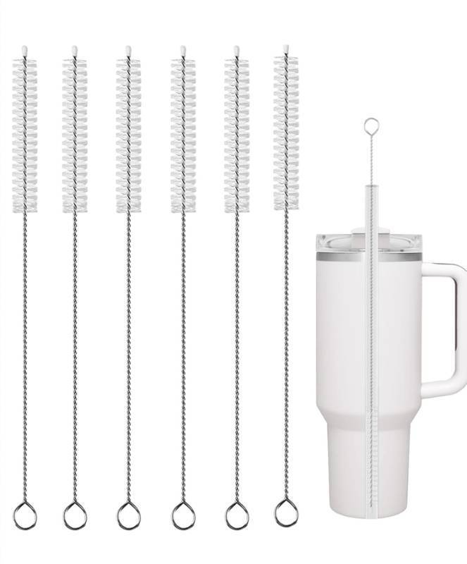 lot 7938 image: MIHAGUTY 6 Pack Straw Cleaner for Stanley, Straw Cleaner Brush for 403020 oz Stanley Mug, Straw Cleaner Brush for 40 oz Stanley Mug(12inch Pack of 6 Brush)