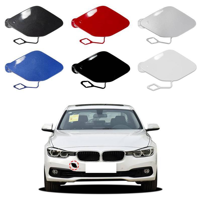 lot 6978 image: Car Front Bumper Tow Hook Cover Cap Towing Eye for BMW 3 Series F30 F31 LCI Sedan Wagon Fit 320i 325d 328i 330d 330e 330i 340i 2016 2017 2018(Unpainted) 51117396837