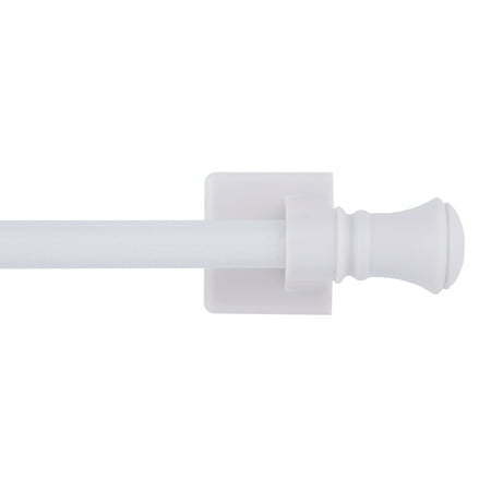 lot 7405 image: Mainstays 716  Magnetic Drapery Rod  16-28   White